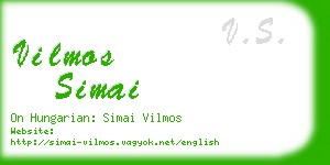 vilmos simai business card
